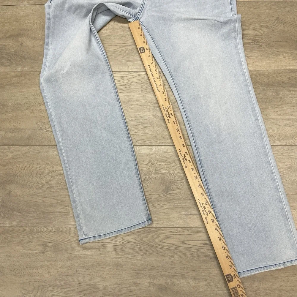 NWT True Religion Ricky SN Flap Straight Jeans Sz 36 Light Endless Wash Casual
